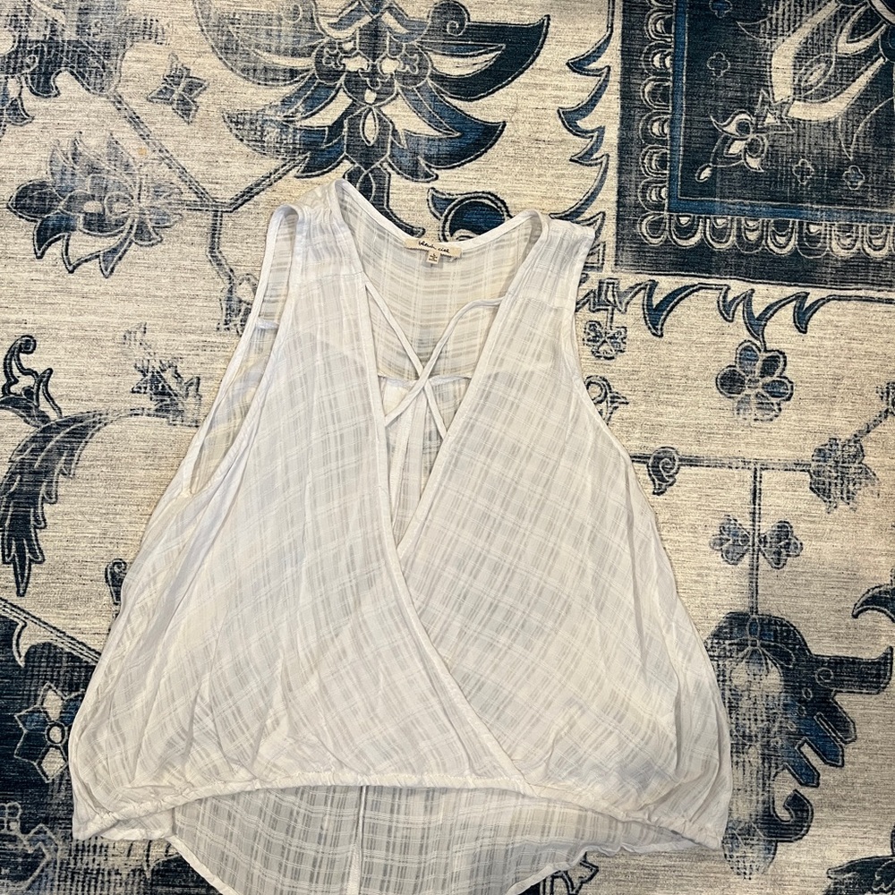 XL Sheer White Top from Forever 21